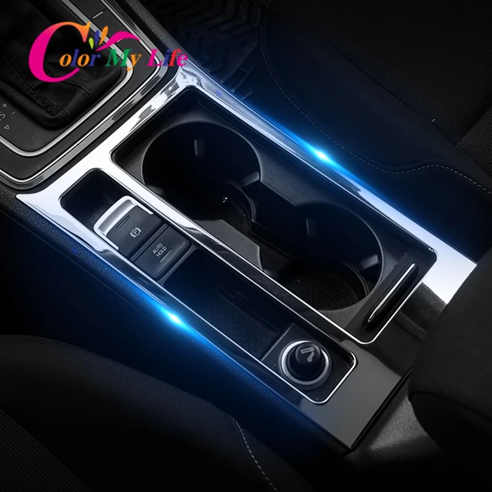 Car Water Cup Frame Handbrake Panel Trim Cover for Volkswagen VW Golf 7 MK7 7.5 MK7.5 2013-2019 LHD Accessories