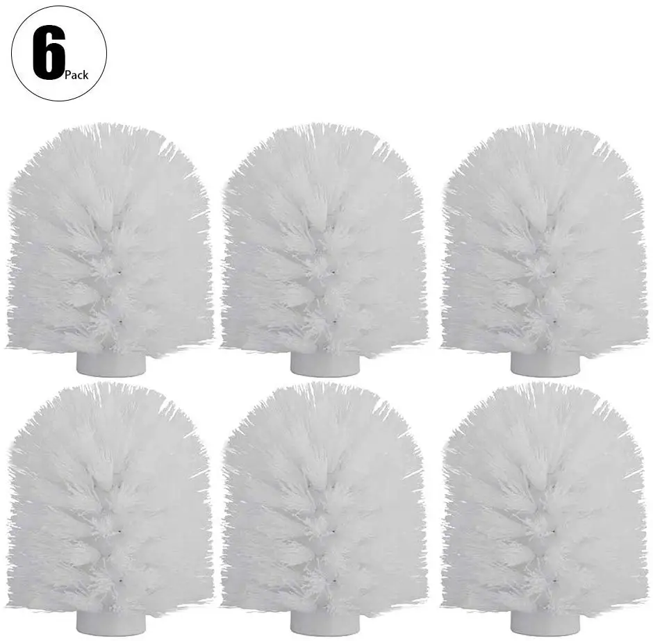 1.5cm Pitch, Universal Toilet Bowl Brush Head, Replacement Toilet Bowl Cleaner Brush Spiral, Sturdy Stiff Brush Deep Cleaning