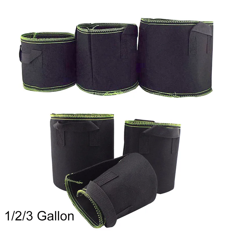 

1 2 3 gallon Plant starter Grow Bags seed Nursery pots Veg flower Transplant planting Self-Adhesion Fabric Garden Cultivation a1