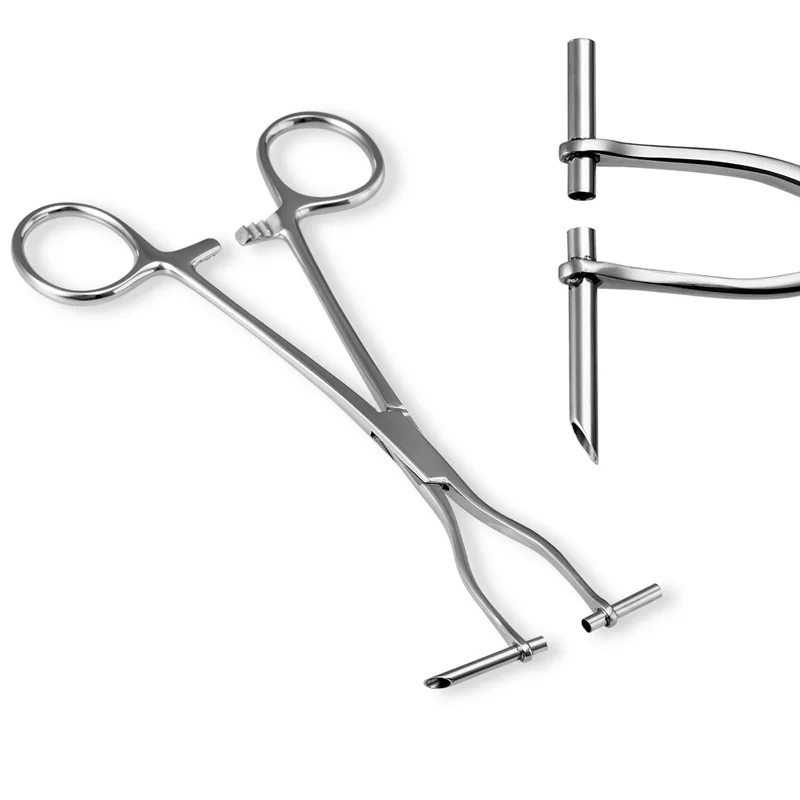1PC Surgical Steel Body Piercing Forceps Clamp Tool Safety Tweezers Different Shapes Open Plier Septum Ear Navel Nose Piercings
