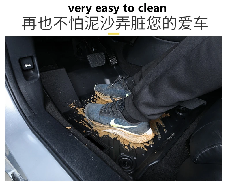 Use for LHD RHD BENZ VITO W447 AllWeather Floor foot Mat Full Set Trim to Fit For BENZ VITO W447 122 119 waterproof floor mat