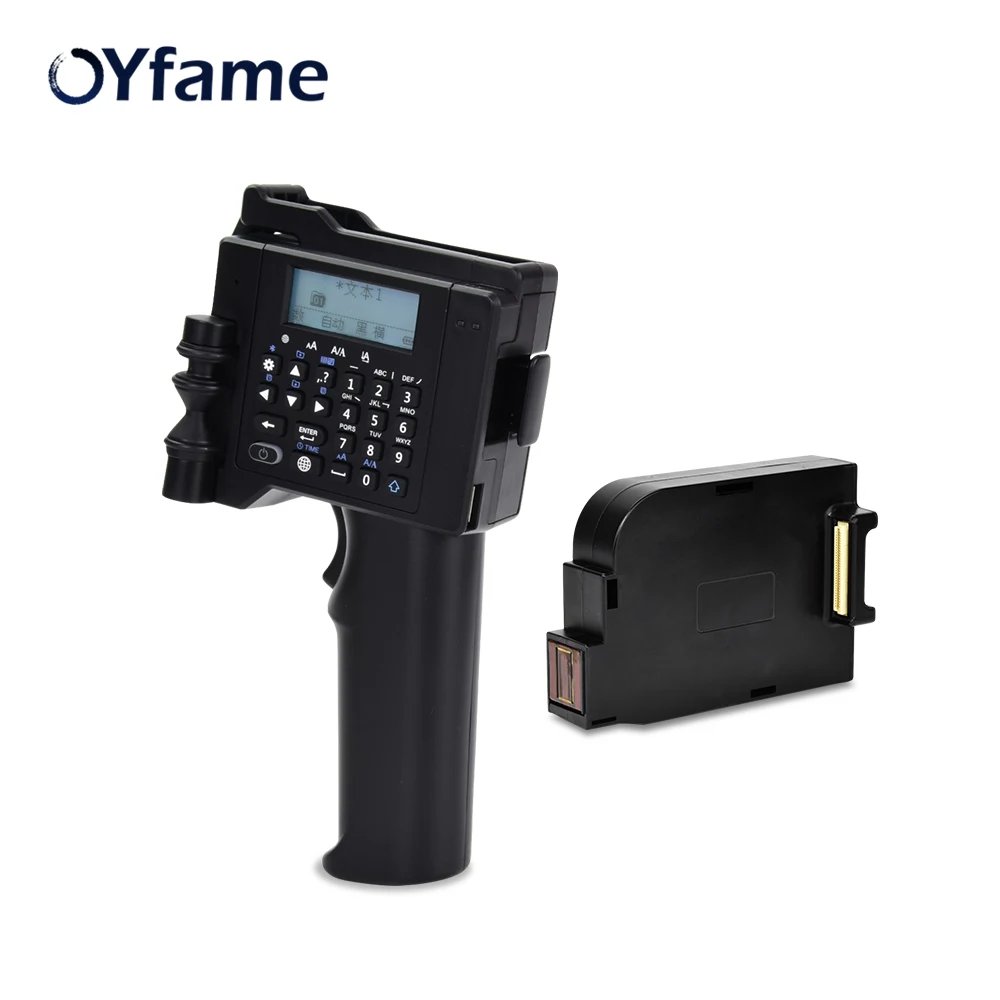 OYfame Handheld Printer Portable Printer Mini Printer For QR Code Letter Printer for Paper Plastic Wood Aluminum Glass PVC Card