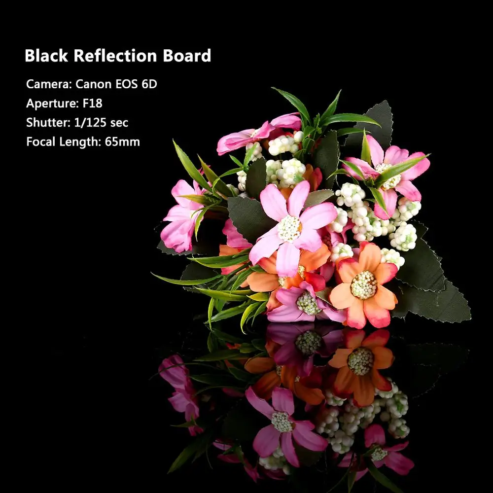 PULUZ 30x30cm Reflective White & Black Acrylic Reflection Background Display Boards for Product Table Top Photography Shooting