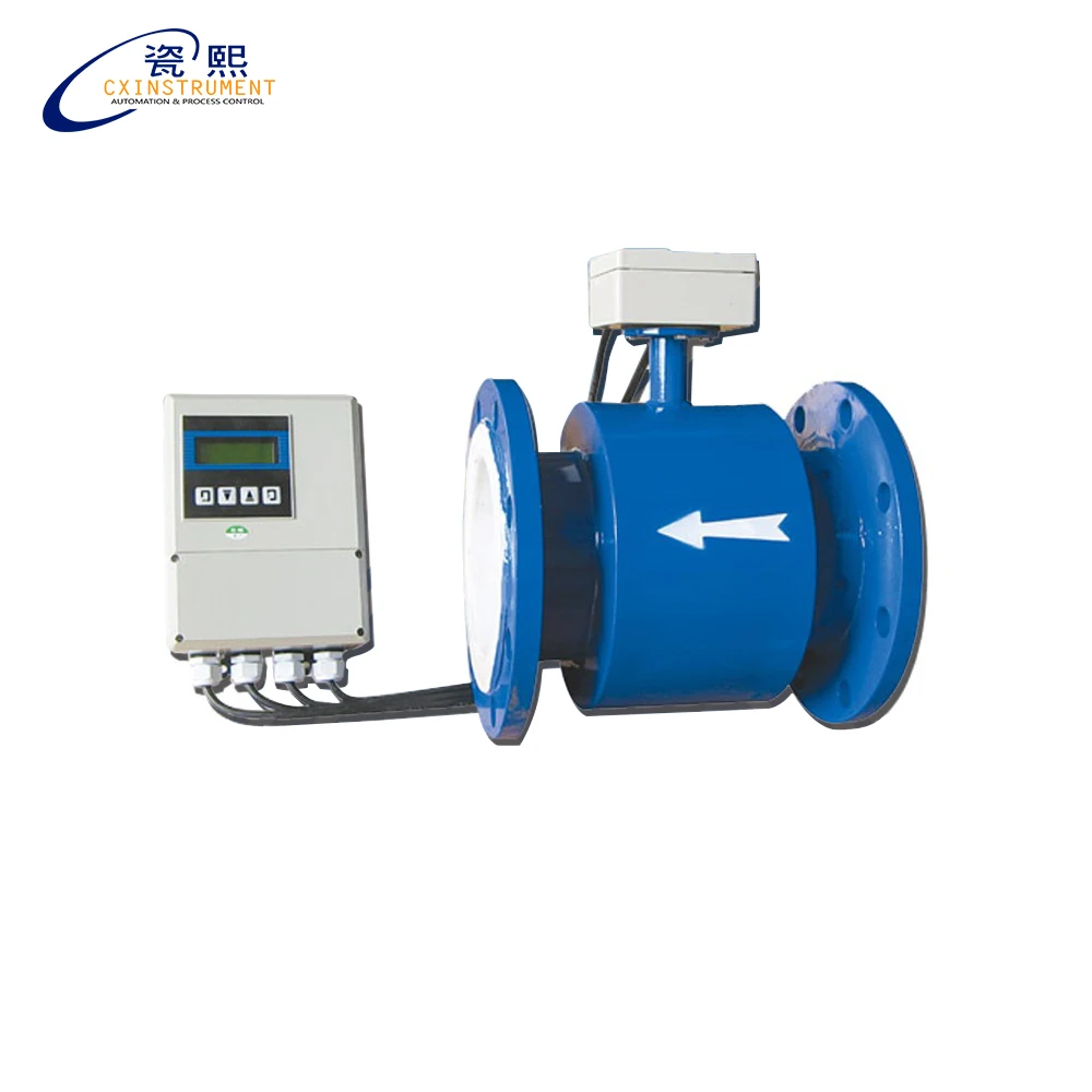 DN150 Pipe size 19.08-635m3/h flow range and Carton steel material Electromagnetic flowmeter