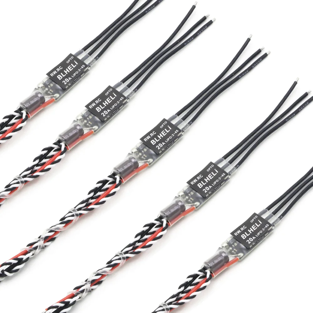 4pcs/lot Mr.Rc 16A / 20A / 30A Mini SimonK BLHeli ESC OPTO 20-499Hz 18KHz PWM 2-4S for QAV250 RC Quadcopter Multicopter