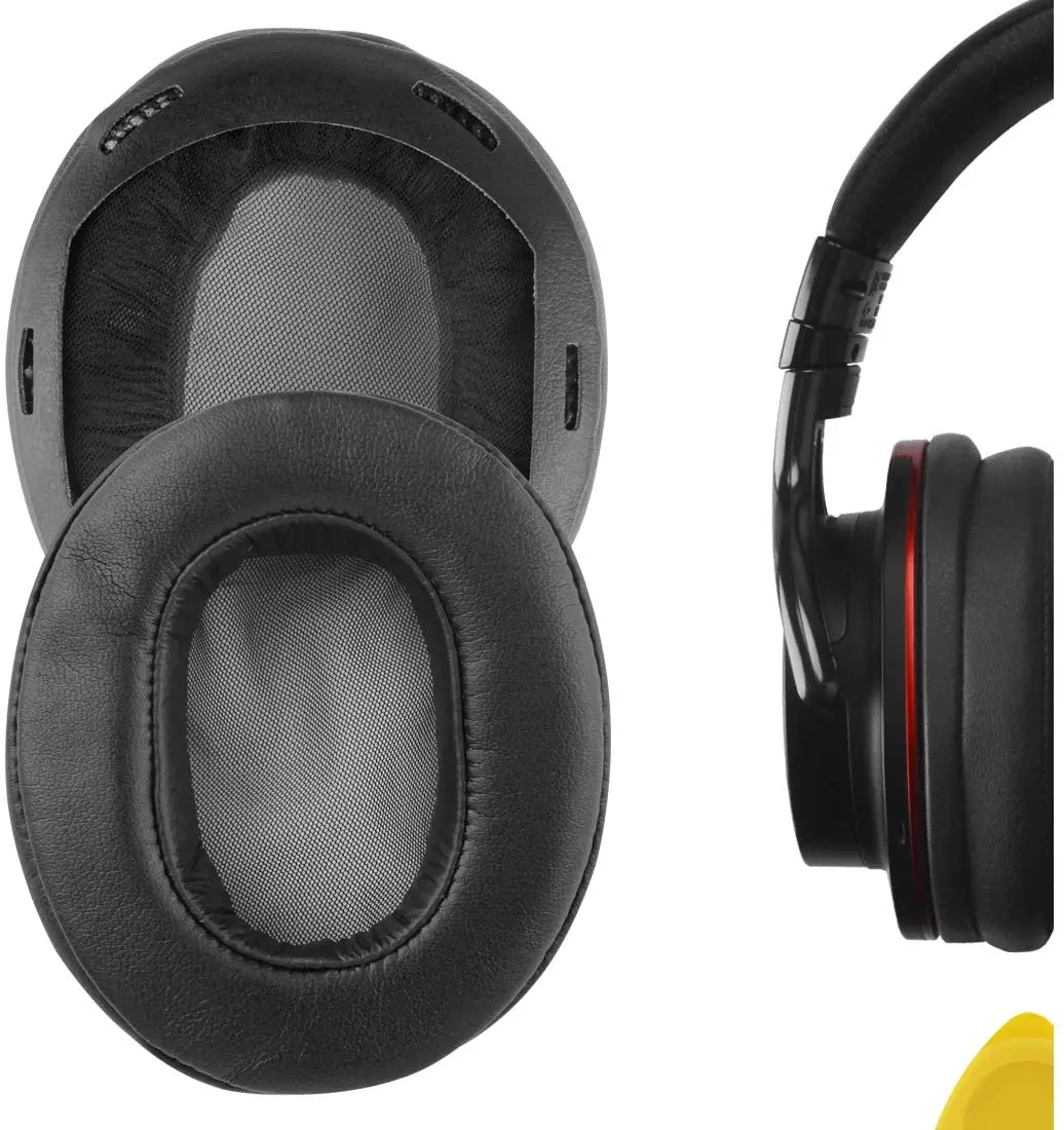 

QuickFit Protein Leather Replacement Ear Pads for Sony MDR-1A, MDR-1ADAC Headphones Earpads, Headset Ear Cushion Repair Parts