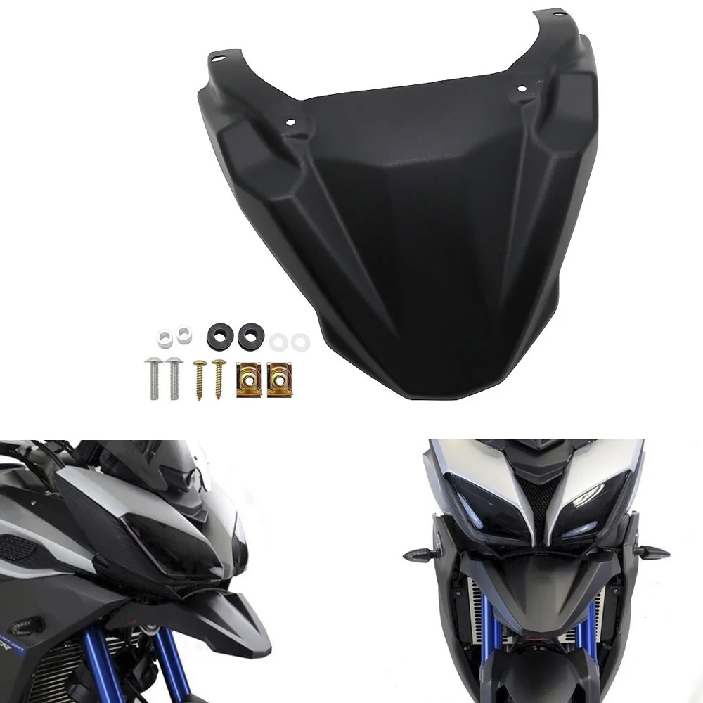 Beak Nose Cone Extension Cover Extra Carbon Fiber Texture Front Wheel Fender For MT-09 FJ09 MT09 Tracer 900 GT 2015-2020