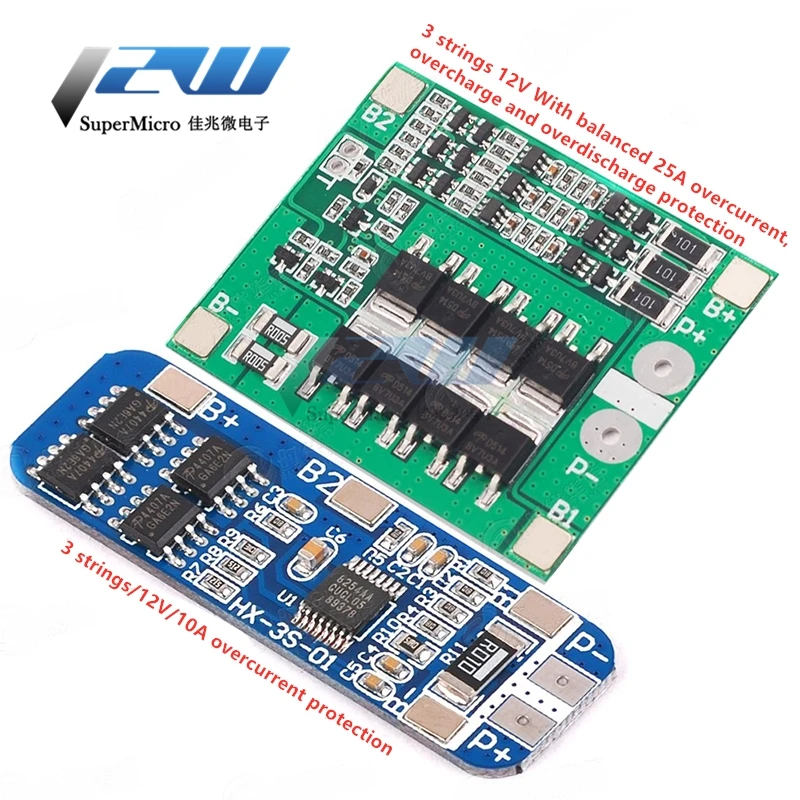 1S 2S 3S 4S 3A 20A 30A Li-ion Lithium Battery 18650 Charger PCB BMS Protection Board for Drill Motor 5S 6S Lipo Cell Module