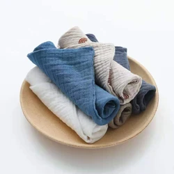 2021 Nieuwe 5 Pcs Baby Katoen Vierkante Handdoek Baby Hand Gezicht Washandje Zakdoek Mousseline Doek Voeden Bib Burp Doek Speeksel