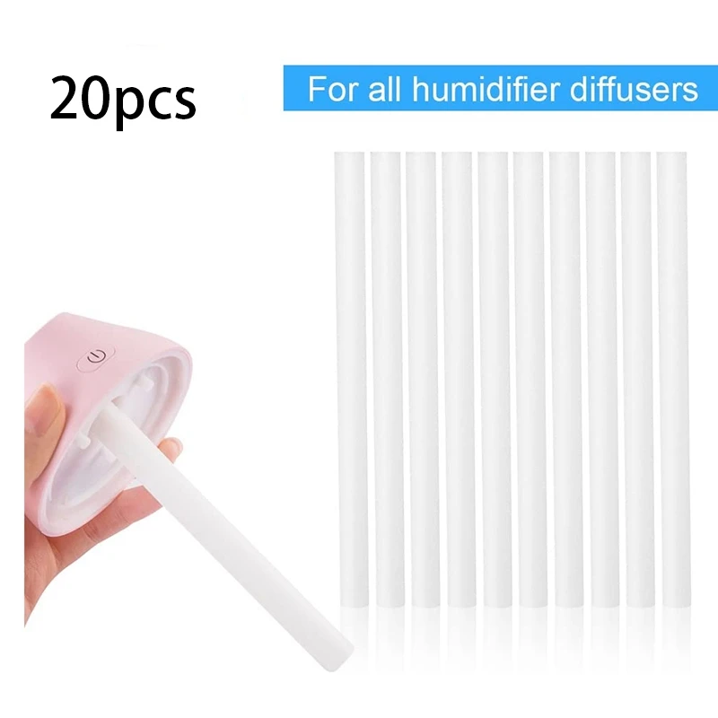 Filtros de esponja de algodón de repuesto para humidificador, difusores de Aroma USB, fabricante de niebla, humidificador de aire, 20 Uds.