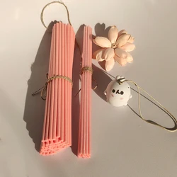 3mm/4mm 22cm Pink Fiber Rattan Sticks Essential oil Reed Diffuser Sticks for Air Freshener Home Fragrance Refill Sticks