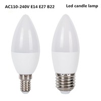 10PCS/Lot LED Candle Light 2835SMD Bulb Lamp High Brightnes 5W 9W E12 E14 E27 B22 AC110V 220V 230V 240V Cold White/Warm White