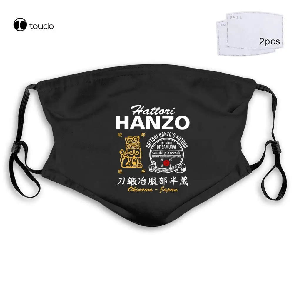 

Kill Bill Hattori Hanzo Ninja Samurai Katana Swordsmith Japanese Face Mask Filter Pocket Cloth Reusable Washable