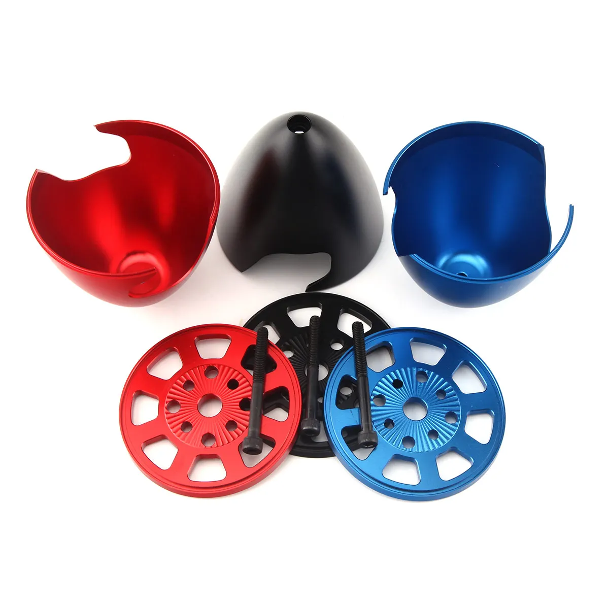 CNC Aluminum Alloy 3inch 75mm Spinners Drilled RC Gasoline Aircraft Spinners For DLE 30 35 55 ra 60 DLA EME MLD MVVS 3W DA