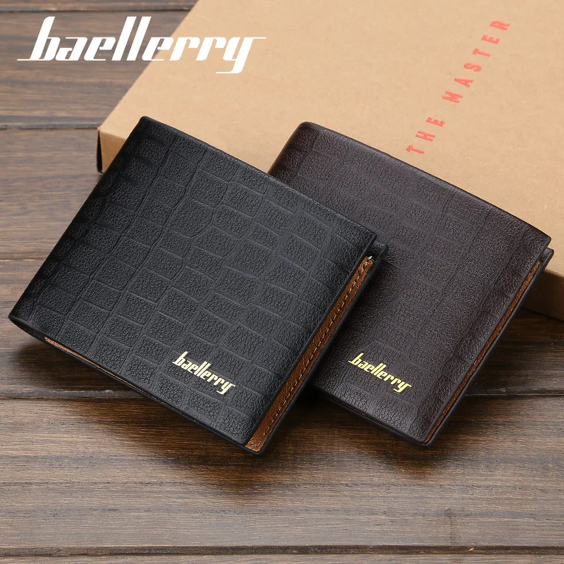 

Hot Sale Business Men Wallets PU Leather Vintage Mens Wallet Short Small Purse Luxury Brand Man Money Bag Coin Purse Card Holde