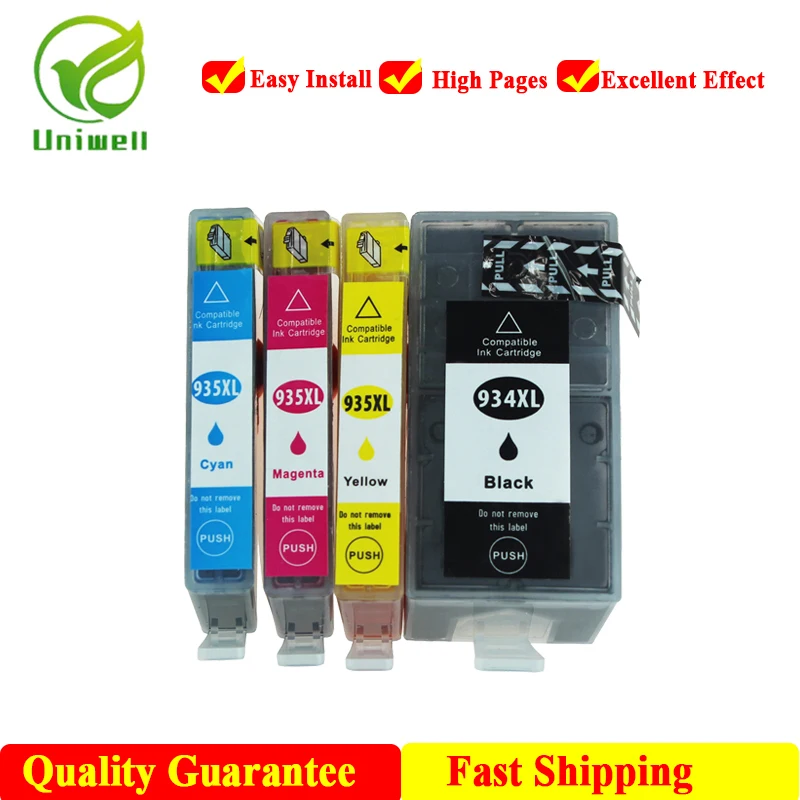 Uniwell 934XL 935XL New Compatible Ink cartridge For HP 934 935 Printer Officejet pro 6230 6830 6835 6812 6815 6820