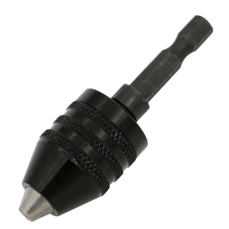 3 kiefer Umwandlung Bohrfutter 0,3-6,5mm Sechseckigen Schaft Zurück Push Grinder Bohrer Fräsen Collet Chuck Für elektrische Schleifen