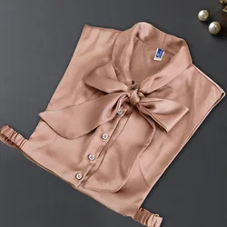 Bow Tie False Collar Shirt Fake Collar for Women Detachable Fake Shirt Collar Peter Pan Detachable Collar Women Clothes Neckwear