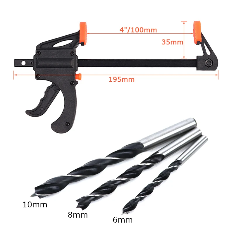 Sistema di foratura per fori tascabili guida di perforazione sostituibile 6/8/10mm angolo di centraggio angolo di foratura localizzatore di fori strumenti di giunzione del legno