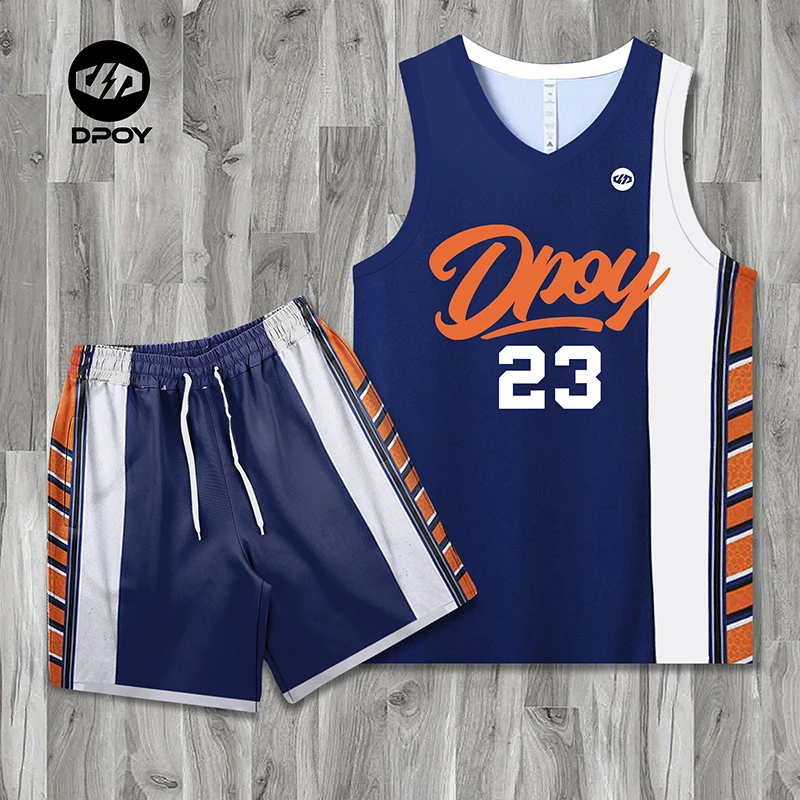 

Basketball jersey suit custom loose breathable sublimation process quick-drying breathable fabric men and women dpoy original