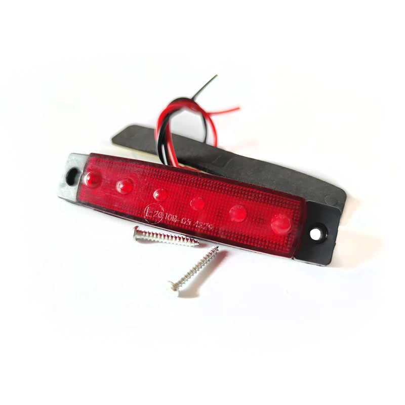 Car Exterior Light 12V / 24V LED 6 SMD Red LED Bus Truck Side Lights Low LED Trailer Warning Light