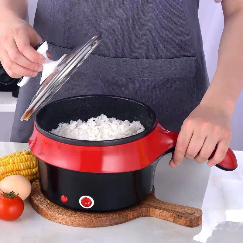 CANDIMILL 220V Multifunction Mini Electric Cooker Hot Pot Food Steamer Soup Heater Pot Frying Pan