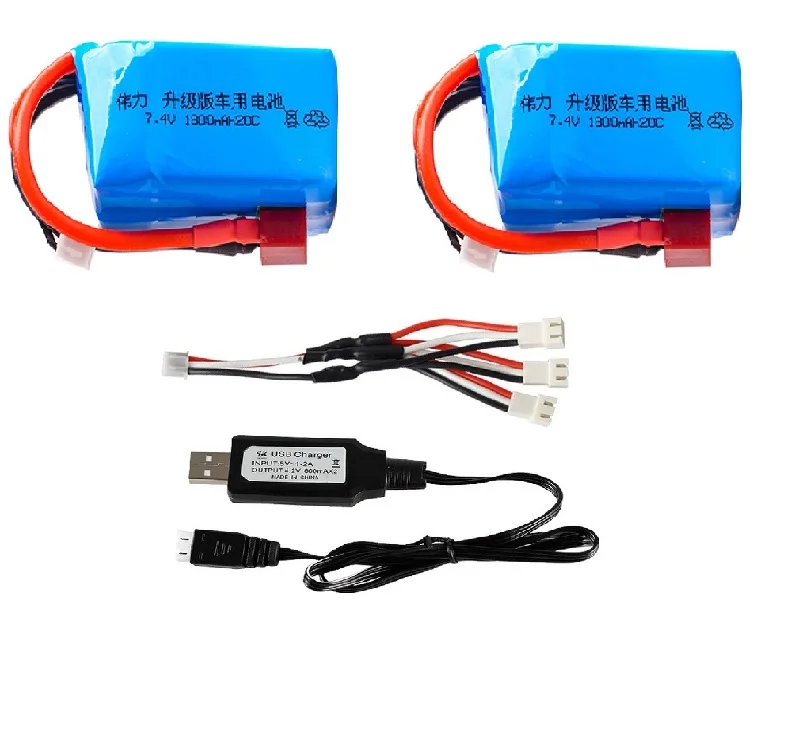 Lipo Battery 7.4V 1800mah for Wltoys A959-b A969-b A979-b K929-B RC Cars toys parts 7.4 v 2S 20C for WLtoys cars model