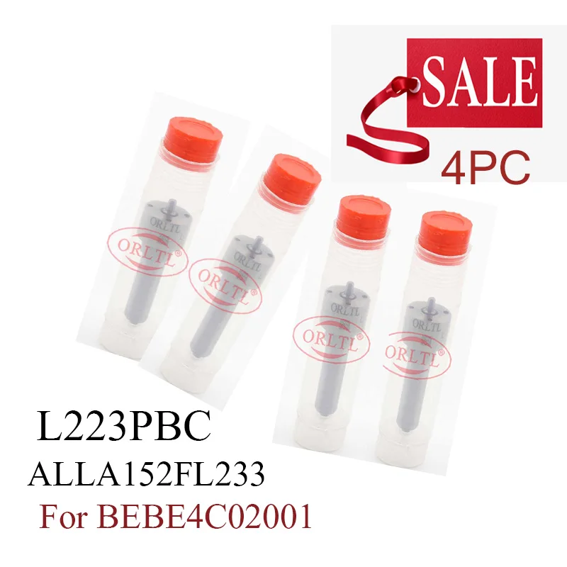 

4 pieces ORLTL L 223 PBC Nozzle L223PBC Diesel Fuel Injector Nozzle ALLA152FL233 for Injection BEBE4C02001