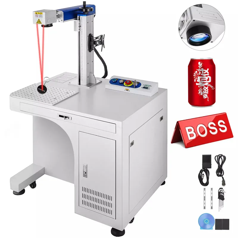 

Desktop 20w 30w 50w Raycus 3D Fiber Laser Marking Machine for Metal Steel Aluminum DIY Jewelry Ring Engraver