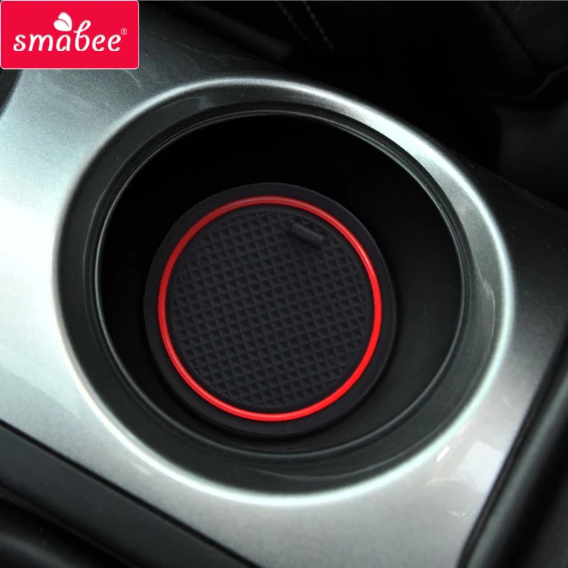 Anti-Slip Gate Slot Cup Pad For Nissan Juke 2013 - 2016 Nismo s sl sv Decoration Accessories Non-Slip Mat Door Mats Accessories