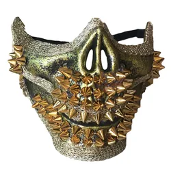 buffalo headpiece for cosplay hair accessories with iron chain macrame mask party halloween pageant ox horn headband