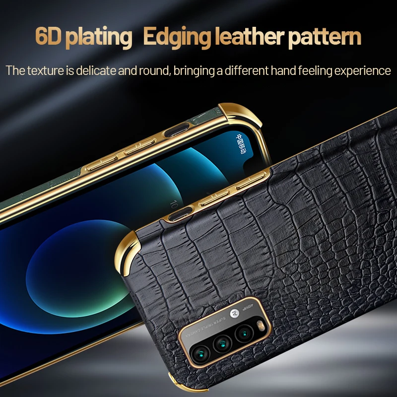 Luxury Crocodile Pattern Leather Phone Case For Xiaomi Redmi Note 13 12 11 10 9 S 8 Pro Mi 13 14 T Lite Ultra-thin Plating Cover