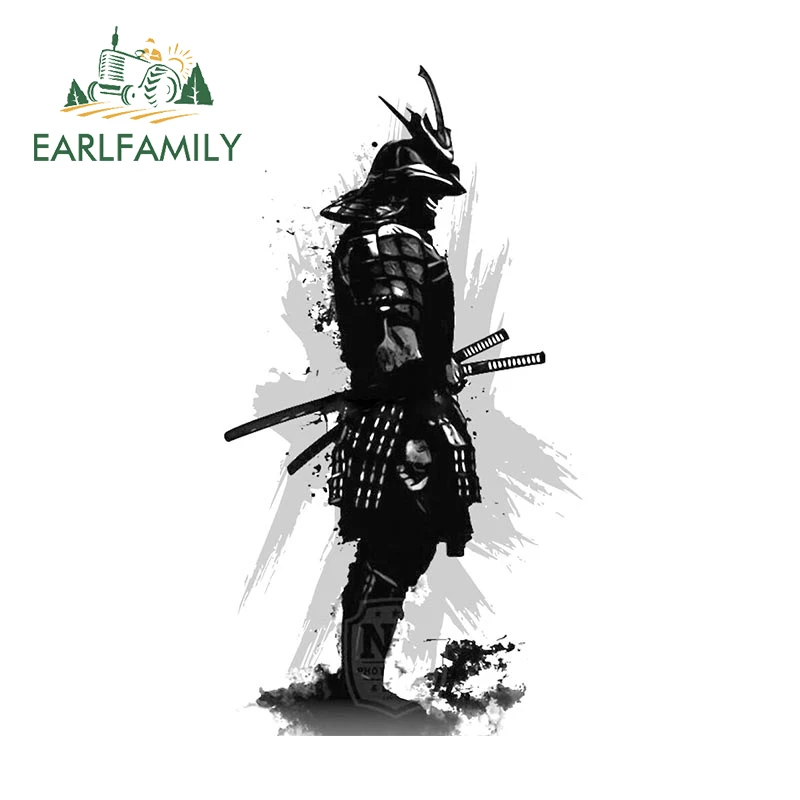 EARLFAMILY 13cm x 12cm for JIN SAKAI Samurai Car Stickers Bumper Decal Scratch-Proof Windshield RV Refrigerator Car Accessories