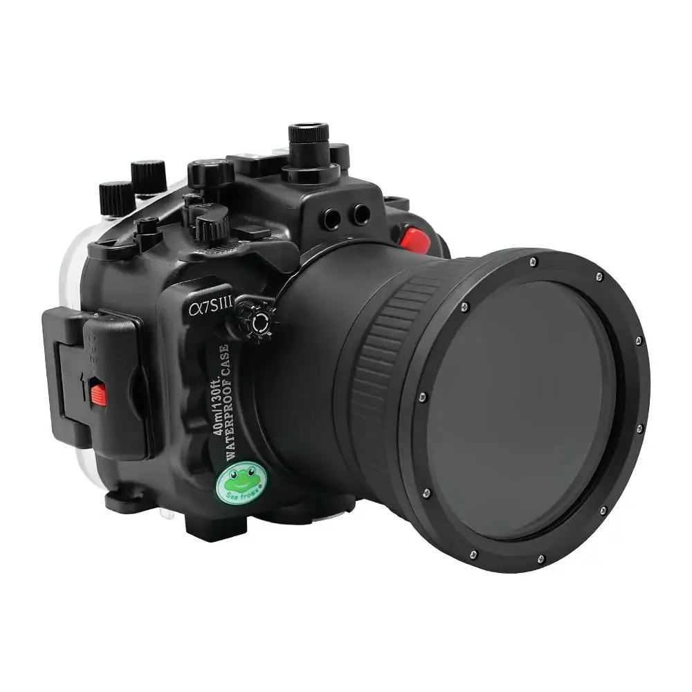 Seafrogs 40meter Waterproof Camera Housing Diving Case For Sony A7SIII 28-70mm 90mm 16-35mm 12-24mm