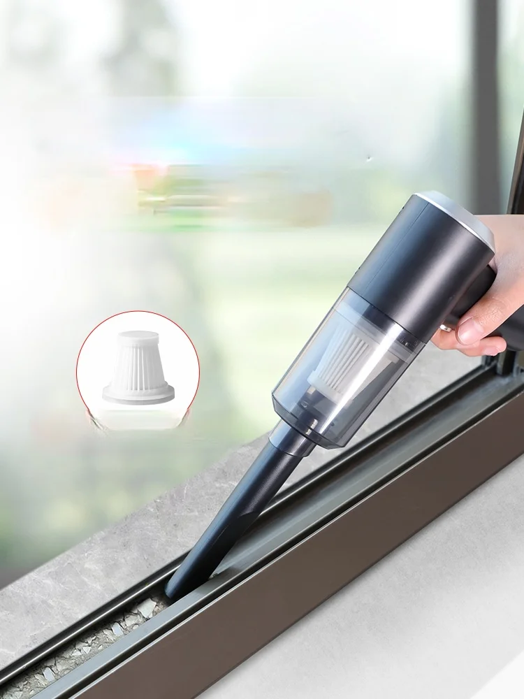 TT Window Vacuum Cleaner Household Small Wireless Handheld Powerful Large Suction Groove Window Sill Gap