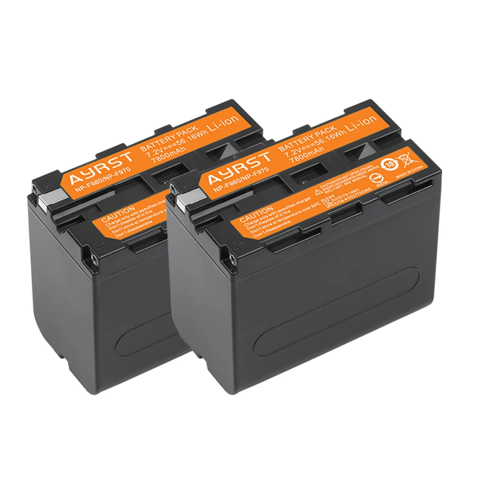 

NP-F970 NP-F960 F960 F970 Battery For Sony NP-F550 NP-F770 NP-F750 PLM-100 CCD-TRV35 MVC-FD91 MC1500C L10