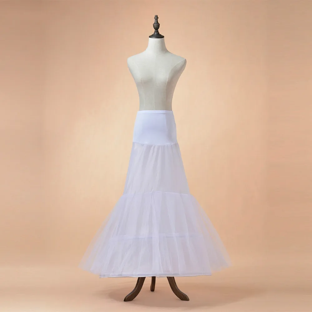 Meerjungfrau 2 Hoops Braut Petticoat Krinoline Trompete Meerjungfrau Hochzeit Kleid Unterrock