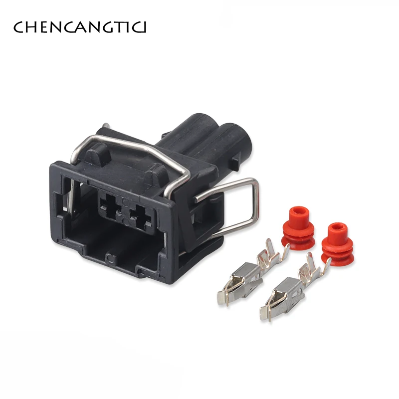 1 Set 2 Pin Waterdichte Schede Fog Plug Draaien Lamphouder Kabelboom Auto 3.5 Mm Man Vrouw Connector Voor auto Vw 357972752