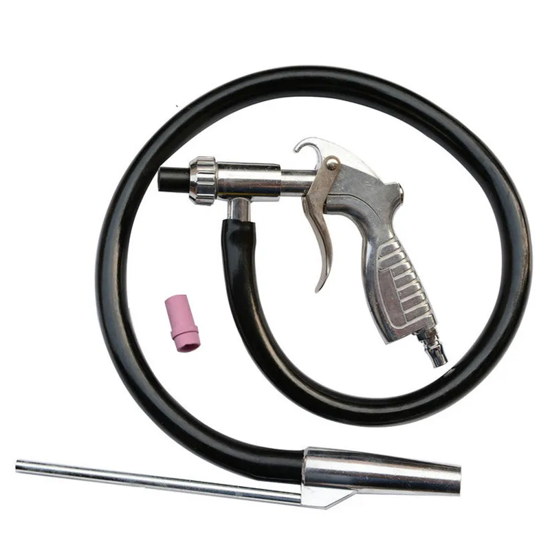 Kit Pistola de Pulverização Industrial Conjuntos Areia Blaster ar Grit Pistola Explosão Bocais com Conector Withtube Derusting Kit Ferramenta