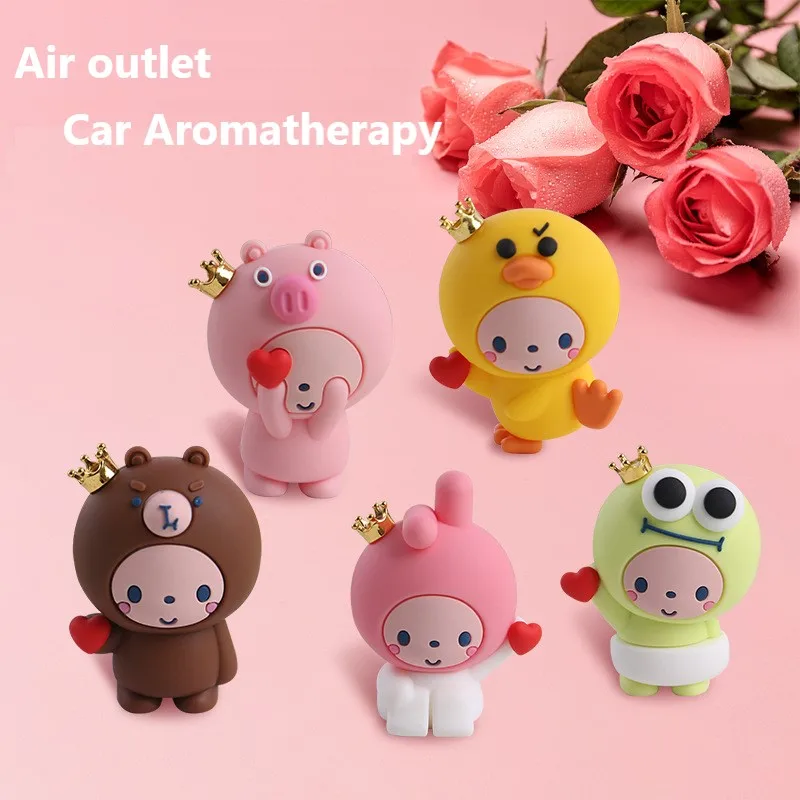 لطيف الكرتون الديكور سيارة منفذ الهواء العطور كليب الروائح تكييف الهواء الديكور اكسسوارات السيارات لطيف الديكور