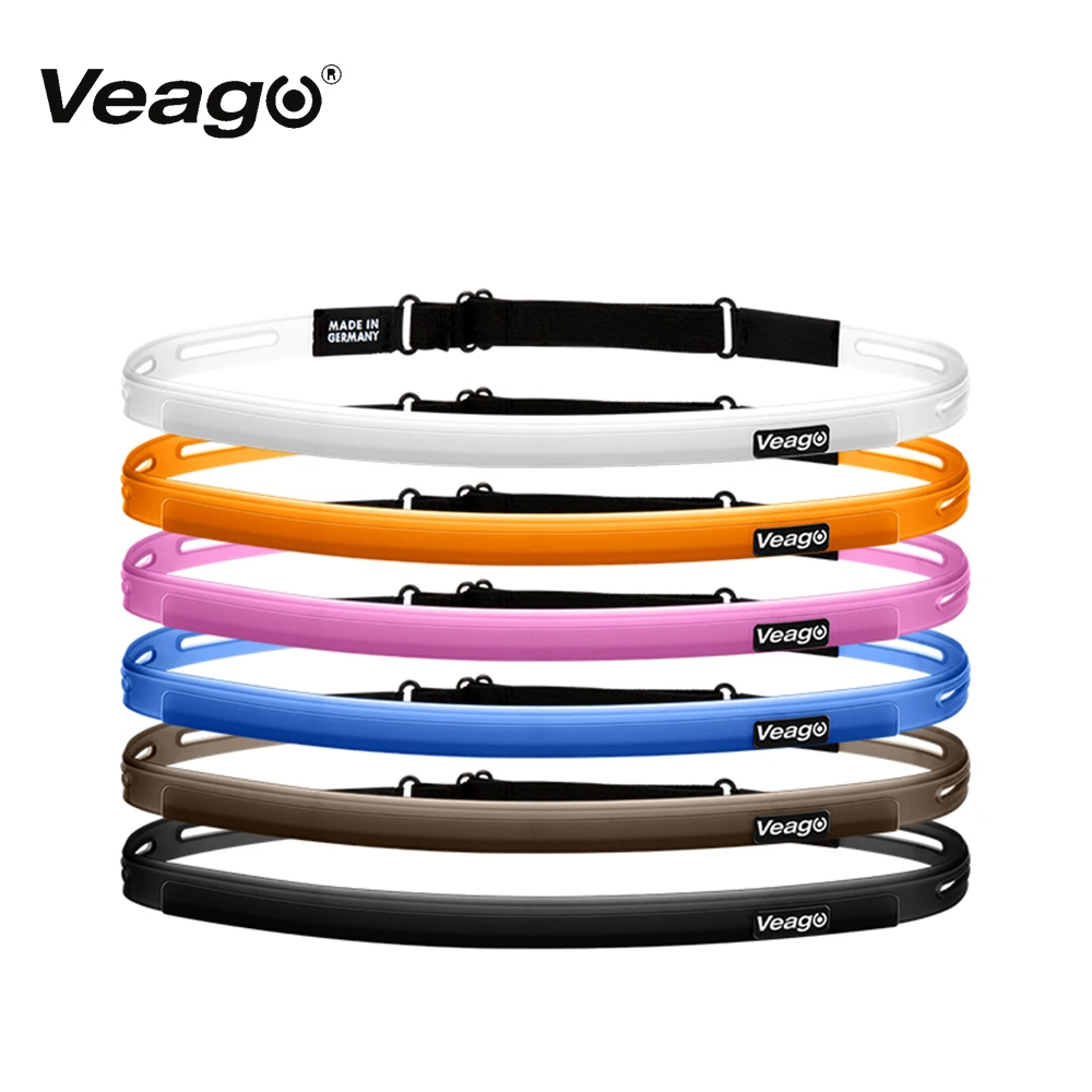 VEAGO Sweatband sports sweat headband running cycling basketball yoga hair band elastic head band sport safety silicone