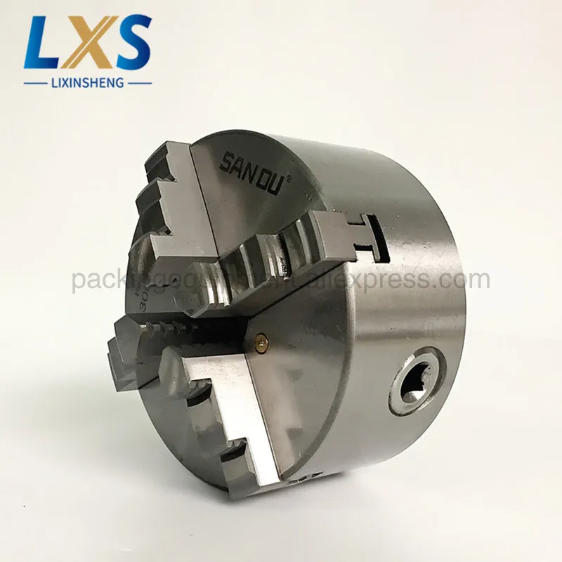 4-Jaw Lathe Chuck Self Centering Hardened Steel Reversible Jaw 130mm Lathe Tools For CNC Drilling Milling Machine