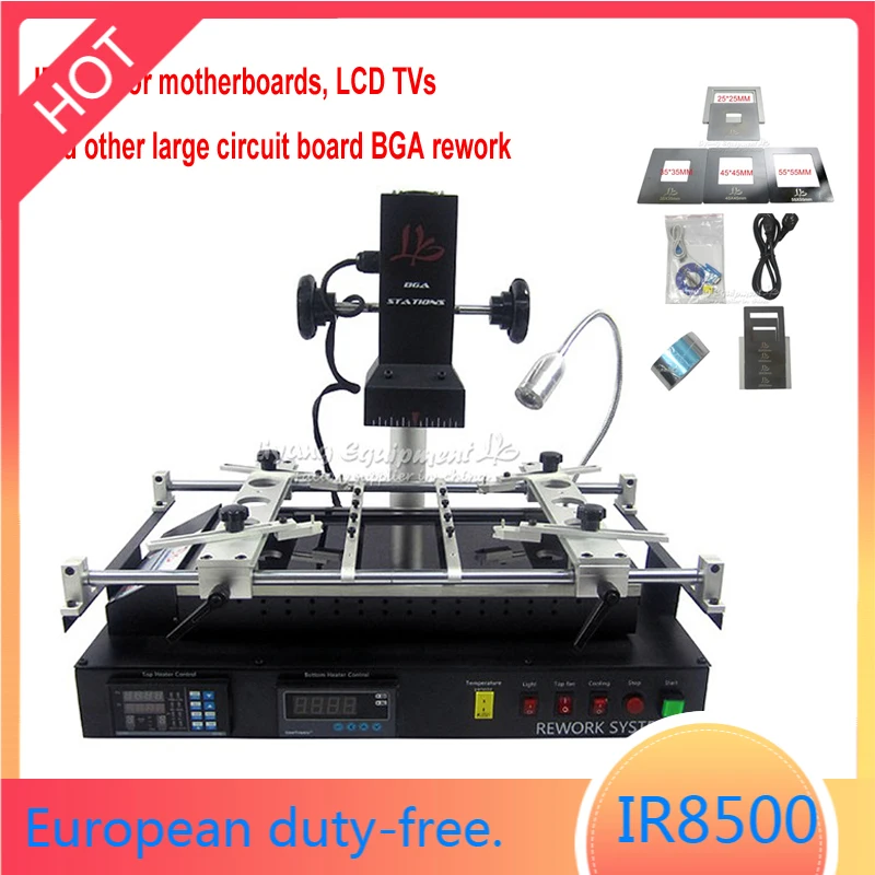 IR8500 BGA rework station laptop motherboard chip PCB repair infrared soldering machine 4pcs pcb jig with screw for LCD TVs