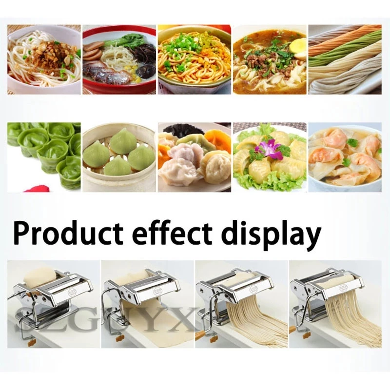 Stainless Steel Pasta Electric Manual Dual Use Noodle Maker Handmade Spaghetti Noodles Press Machine Roller Dough Cutter