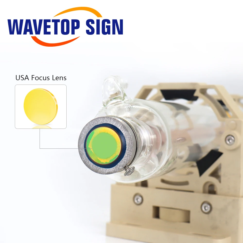 WaveTopSign Co2 Laser Tube Length 500mm 20W Laser Glass Tube Dia. 50mm use for CO2 Laser Engraving and Cutting Machine