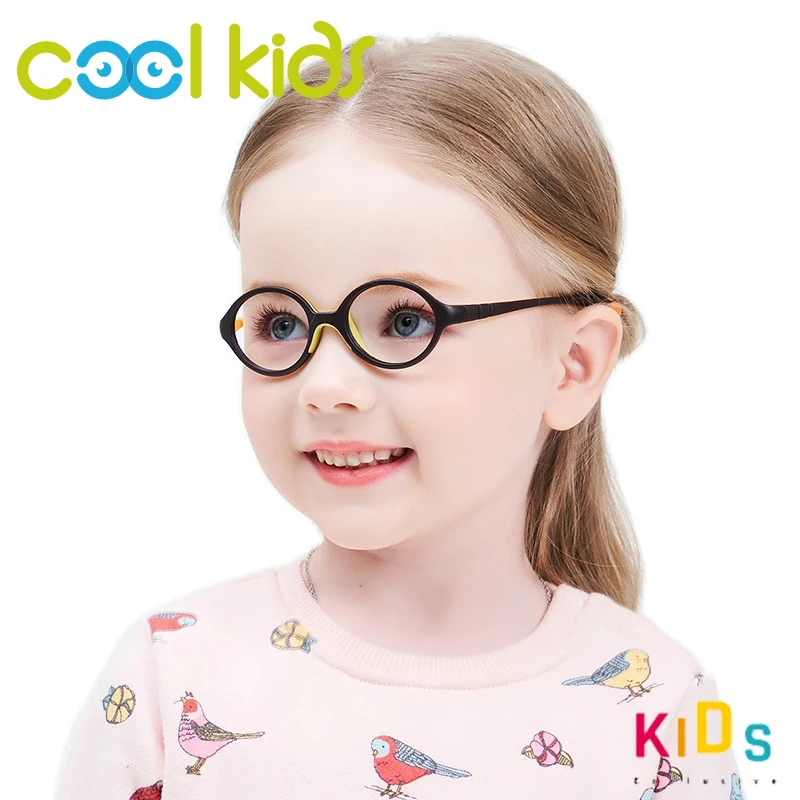 COOL KIDS TR90 Children Glasses Light Material Kids Optical Glasses Frame Flexible Eyeglasses Frame Safety Boys Girls Eyewear