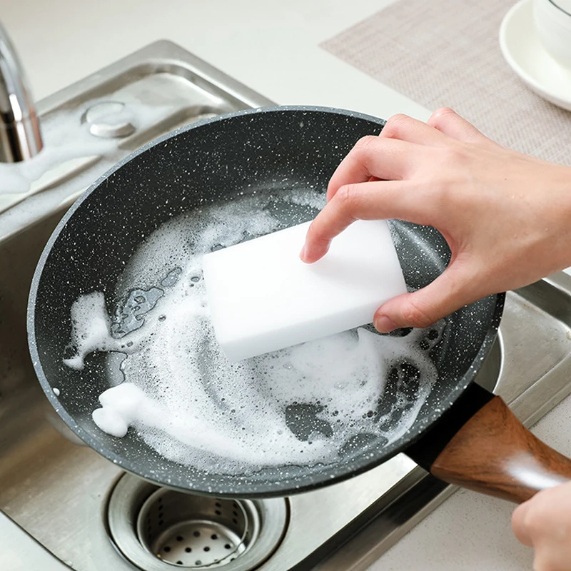 Fypo-esponja mágica de melamina para limpieza de baño y oficina, herramientas de limpieza, 10/20/50/100 unidades