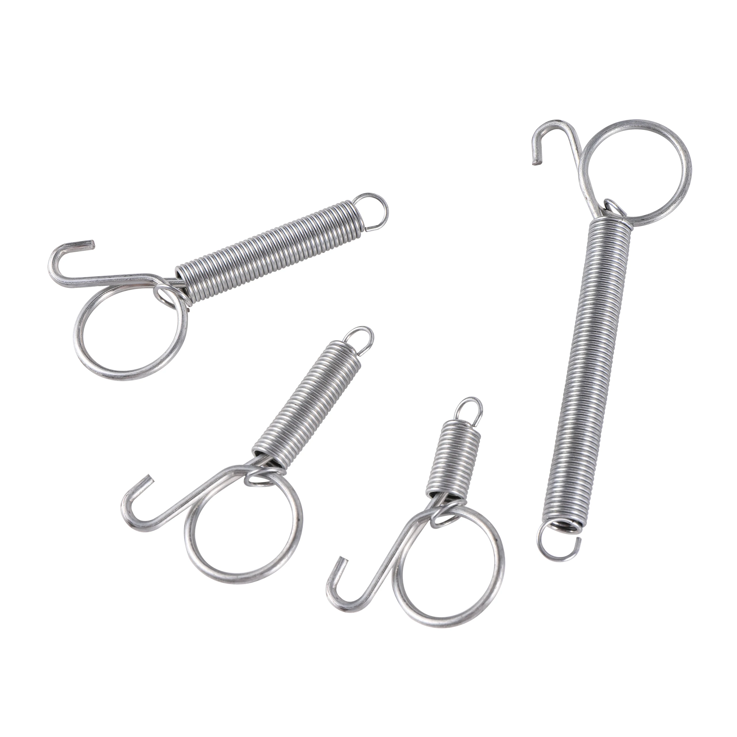 5/7/8.2/11.3Cm Cage Door Spring Hook Metal Spring Hooks Sturdy Tension Fixing Spring For Wire Rabbit Bird Hamster Cages 10Pcs