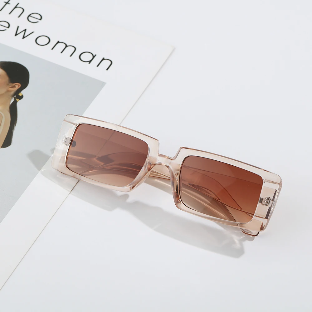 New fashion retro sunglasses ladies small rectangular sunglasses rectangular sunglasses female UV400 lens glasses image 2