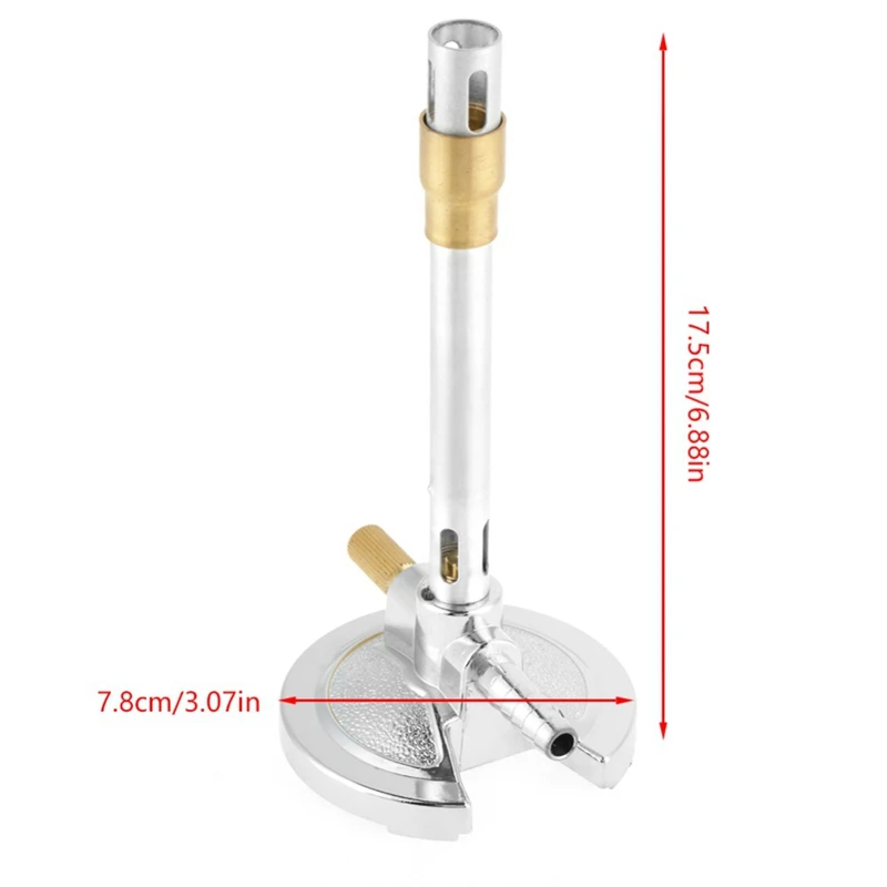 1Pcs Mini Single Tube Bunsen Burner Gas Light for Liquid Propane Lab Heating Equipment